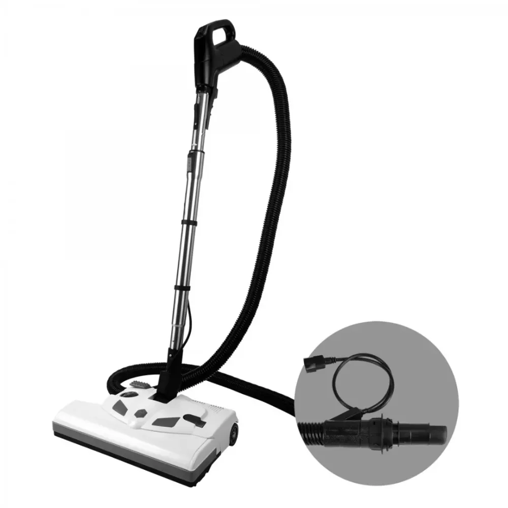 Ensemble électrique pour aspirateur AS6 - Boyau électrique noir 8' (2,43 m) avec interrupteur - Balais Électrique de 14" B...