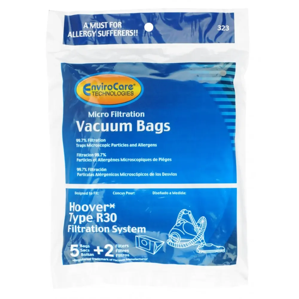 Sac microfiltre pour aspirateur Hoover R30 et remplacement pour sac Dirt Devil de type AB - paquet de 5 sacs Johnny Vac