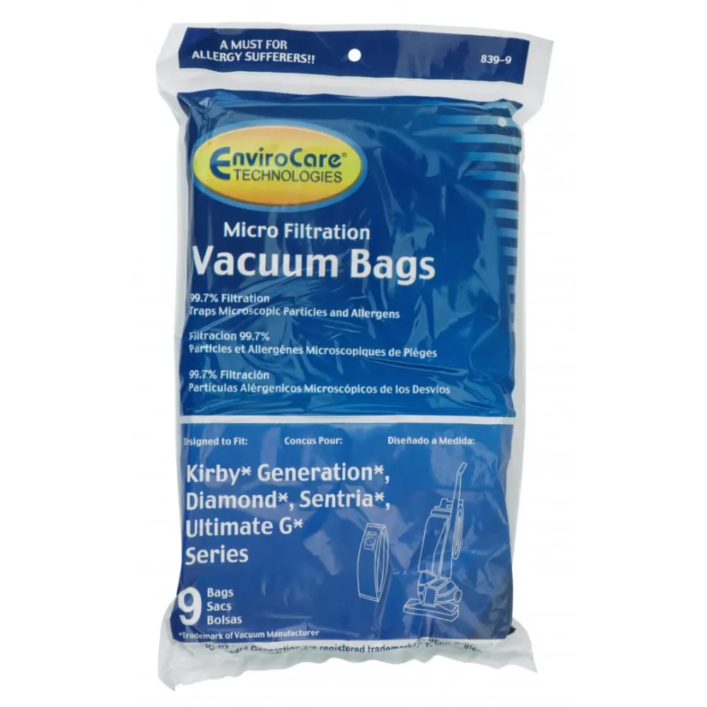 Sac microfiltre pour aspirateur Kirby Generation - paquet de 9 sacs Johnny Vac