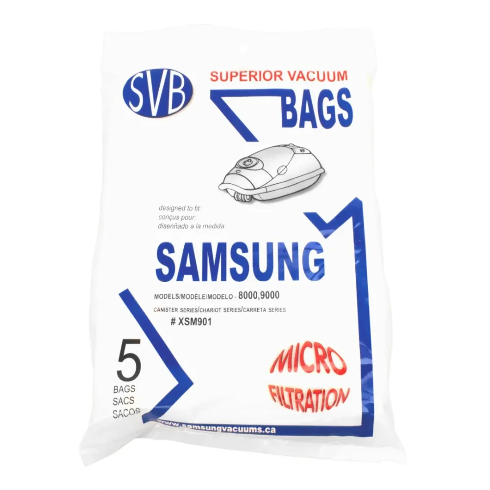 Sac en papier pour aspirateur chariot Samsung 8000/ 9000 - paquet de 5 sacs Johnny Vac