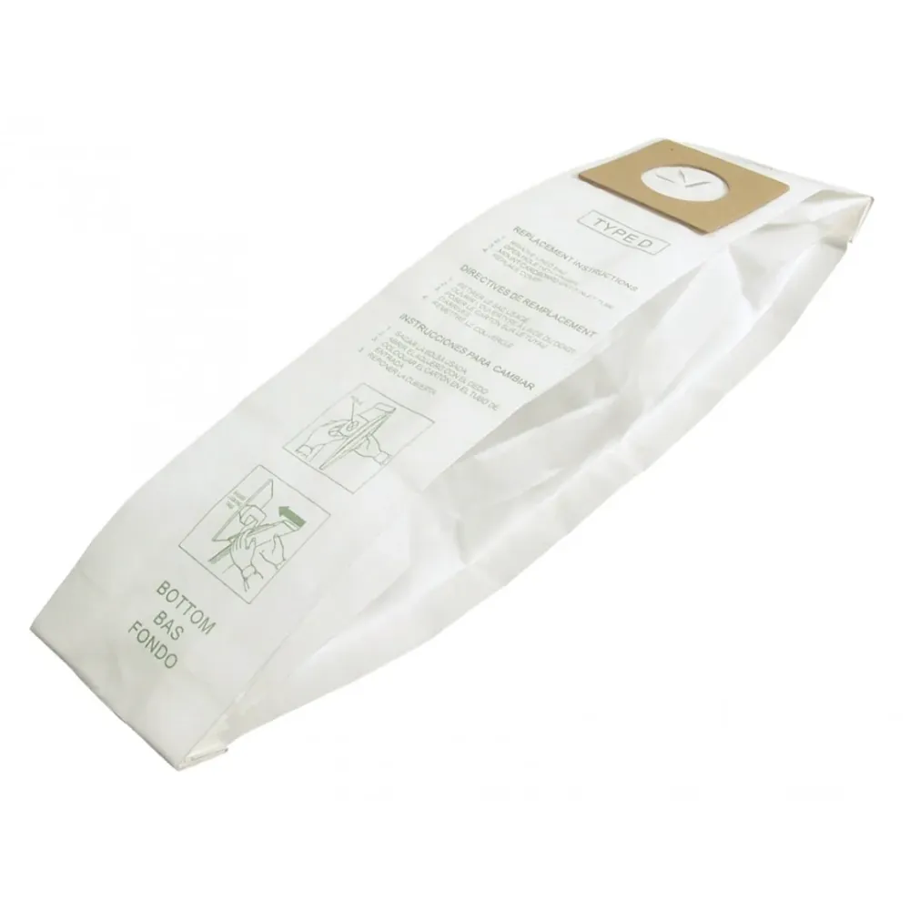 Sac en papier pour aspirateur Dirt Devil type D - paquet de 3 sacs - Envirocare 123SW Johnny Vac