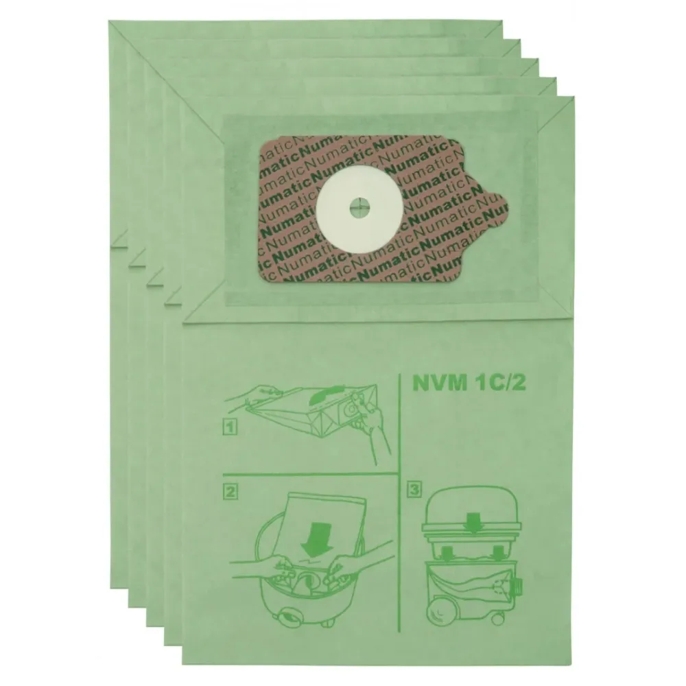 Sac en papier pour aspirateur Johnny Vac JV200 et Numatic Henry NVM1C 200, 225, 250 - paquet de 10 sacs