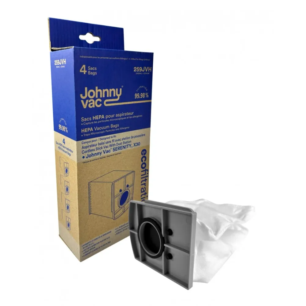 Sacs à poussière Station JV259 pk4 Serenity I30 Johnny Vac