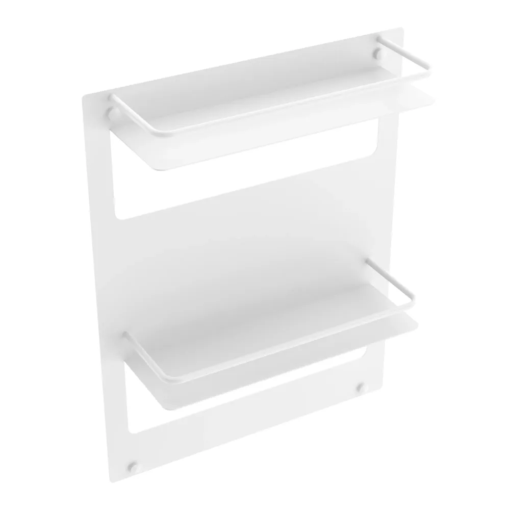**JUSQU'À ÉPUISEMENT DES STOCKS** Étagère murale double - Blanc mat