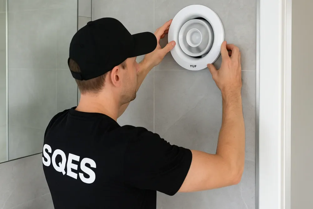 YUF - Ventilateur de salle de bain circulaire rond - Diamètres 100/125/150mm KAYI