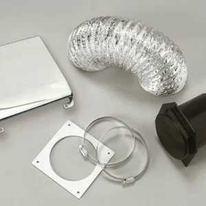 Kit d'installation pour ventilateur Splendide 07-0802 - Compatible Sécheuse DV6500X - Blanc