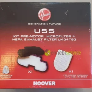 Kit 2 filtres à air u55 aspirateur hoover