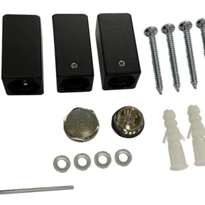 kit de montage noir mat pour radiateur décoratif Tower