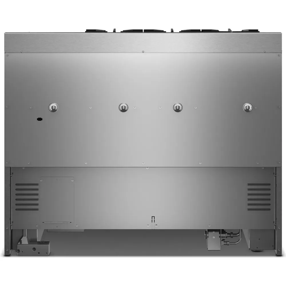 KitchenAid Cuisinière autoportante à gaz de 48 pouces avec 6 brûleurs et plaque chauffante KFGD948SJP