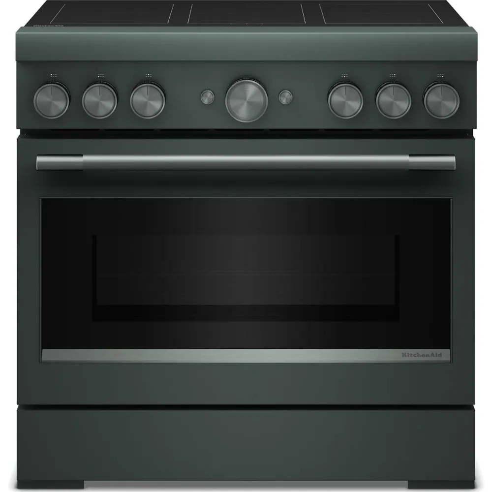 KitchenAid Cuisinière autoportante à induction de 36 pouces avec 6 éléments KFIS936SJP