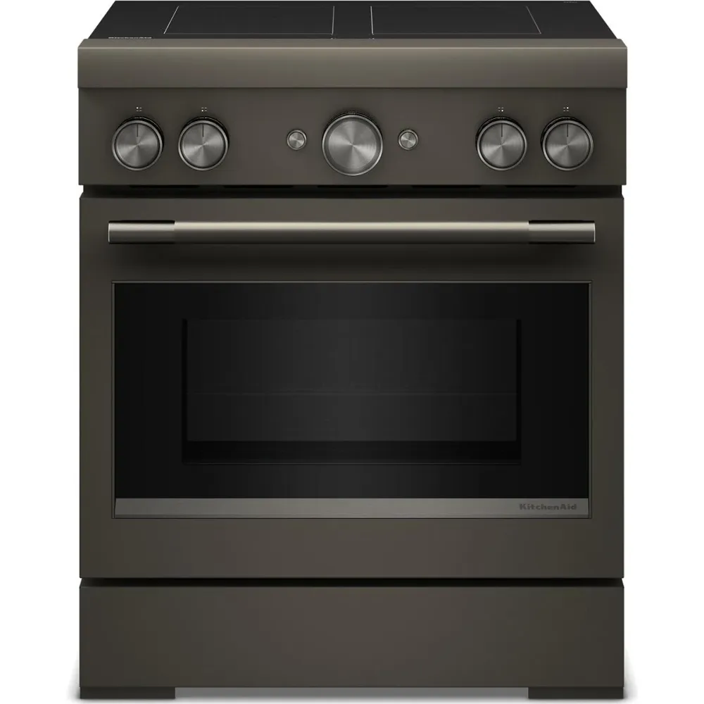 KitchenAid Cuisinière autoportante à induction de 30 pouces avec 4 éléments KFIS930SBE