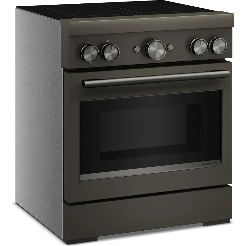 KitchenAid Cuisinière autoportante à induction de 30 pouces avec 4 éléments KFIS930SBE