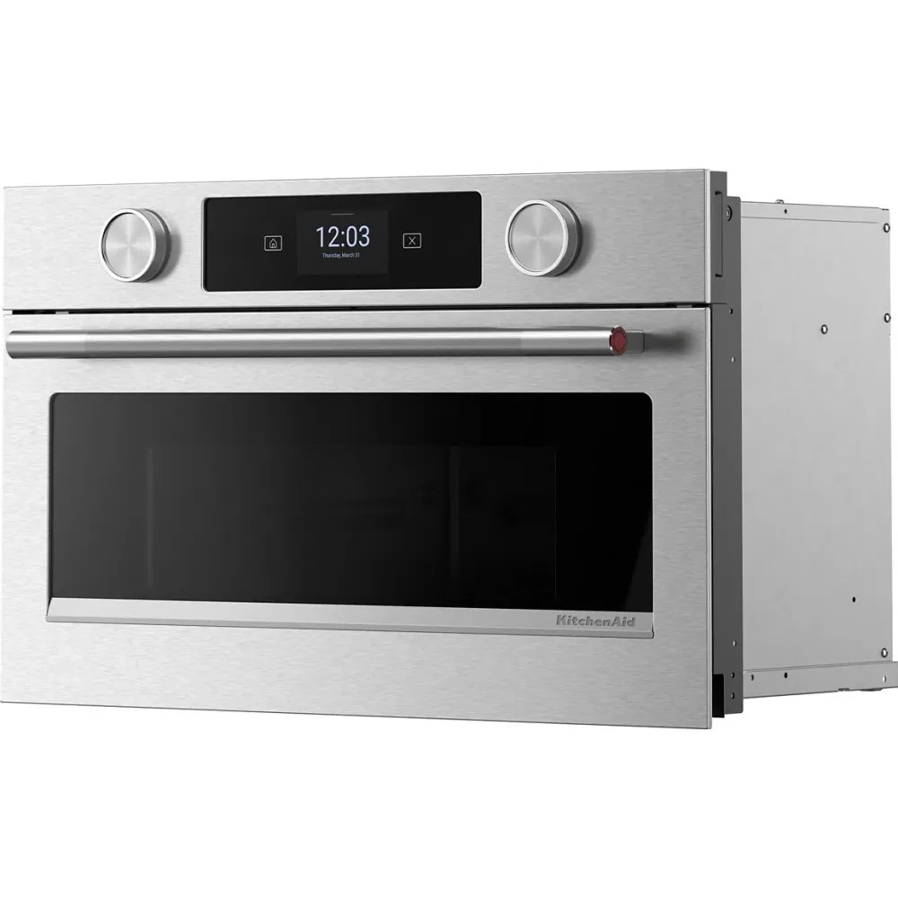 KitchenAid Four à micro-ondes encastrable de 27 pouces avec technologie convection KMBS727SPS