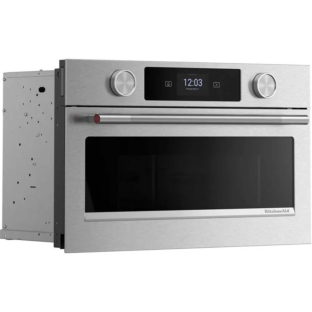 KitchenAid Four à micro-ondes encastrable de 27 pouces avec technologie convection KMBS727SPS