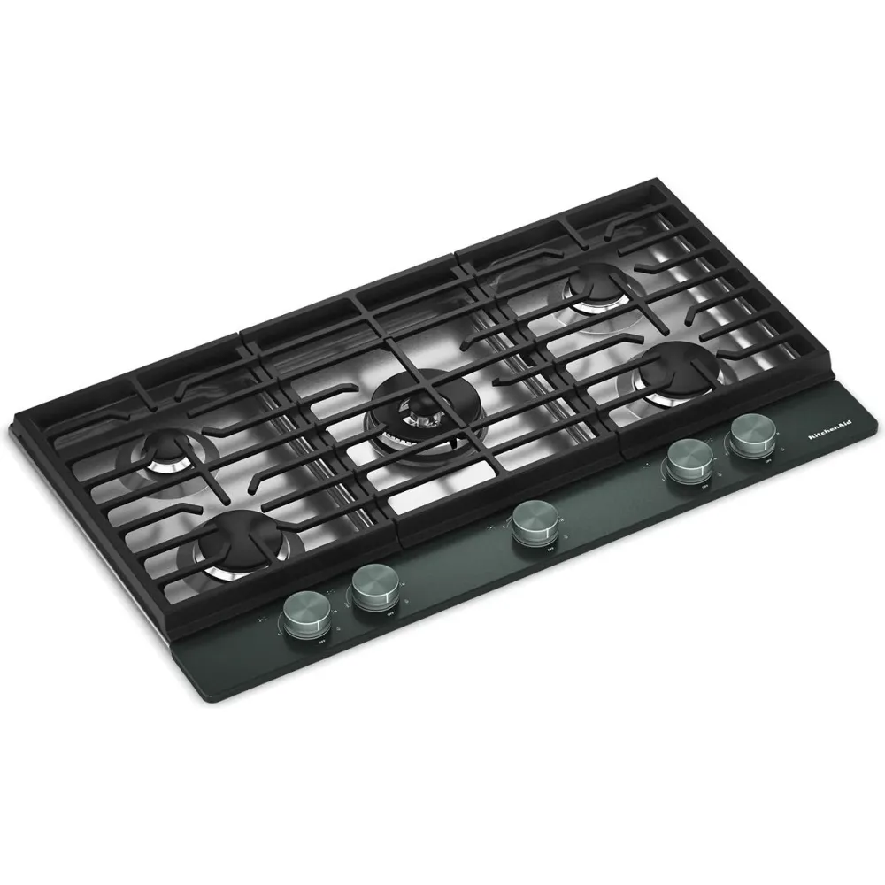 KitchenAid Table de cuisson encastrée à gaz de 36 pouces avec 5 brûleurs KCGK736SJP