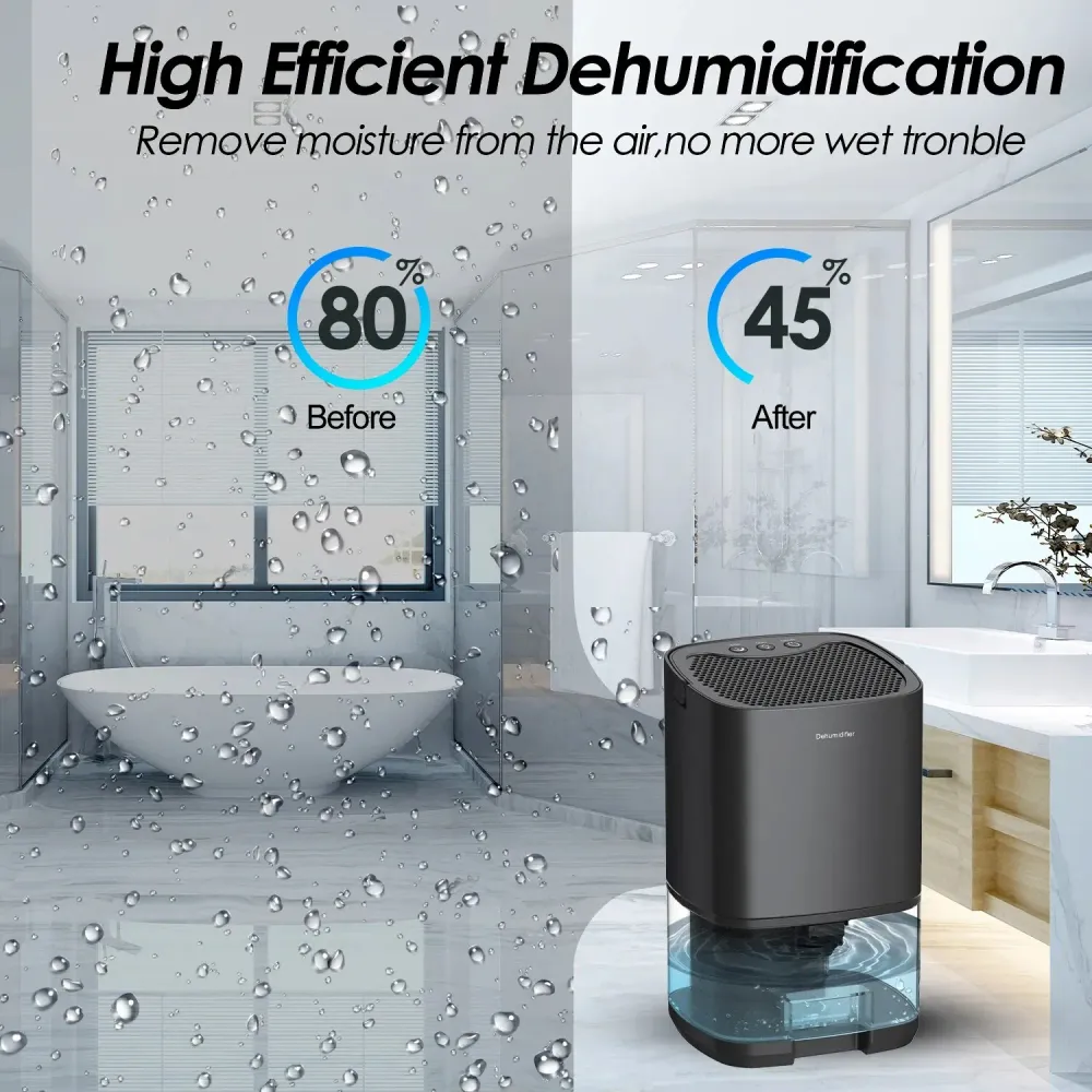 Déshumidificateur d'Air 2 en 1 Silencieux - Déshumifie & Purifie La Boutique du Bricolage