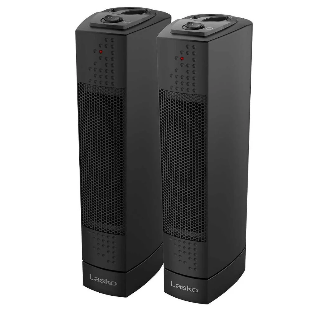 Lasko - Ensemble de 2 chaufferettes, tour ultramince