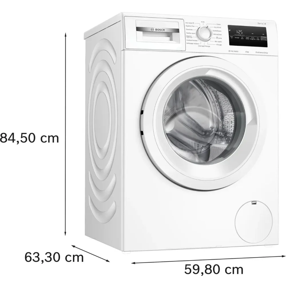 Lave-linge hublot 8kg BOSCH WAN28258FR