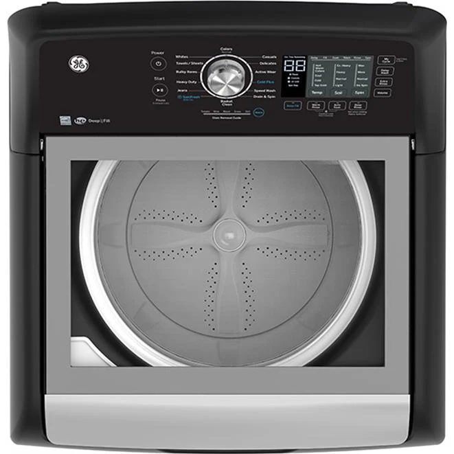 GE Laveuse à chargement vertical de 5,3 pi. cu. avec Cold Plus GTW681BMRDG