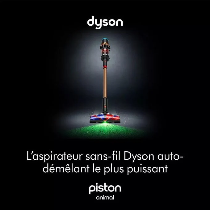 Dyson Aspirateur balai laveur V16 PISTON ANIMAL SUBMARINE DS60 - 315AW-1h10 autonomie - brosse laser LB PREMIUM