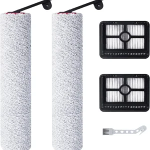 Kit d’accessoires pour Dreame H12 Pro / H12 Dual – 2 rouleaux de brosse + 2 filtres HEPA + 1 brosse de nettoyage LB PREMIUM