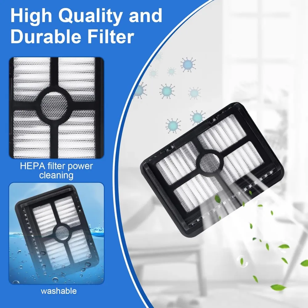 Kit d’accessoires pour Dreame H12 Pro / H12 Dual – 2 rouleaux de brosse + 2 filtres HEPA + 1 brosse de nettoyage LB PREMIUM