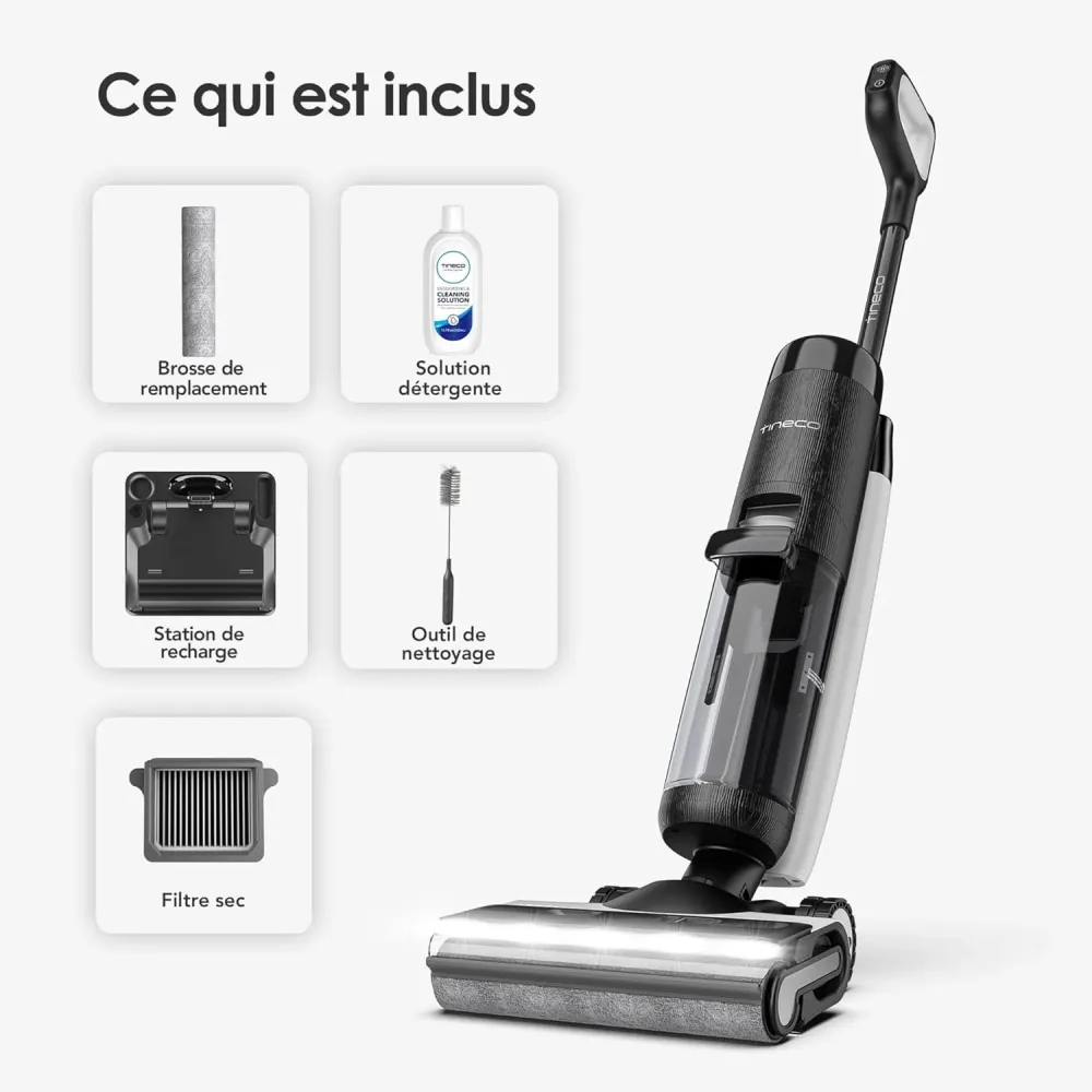 Tineco Floor One S7 Pro Series – Aspirateur laveur sec & humide intelligent sans fil LB PREMIUM