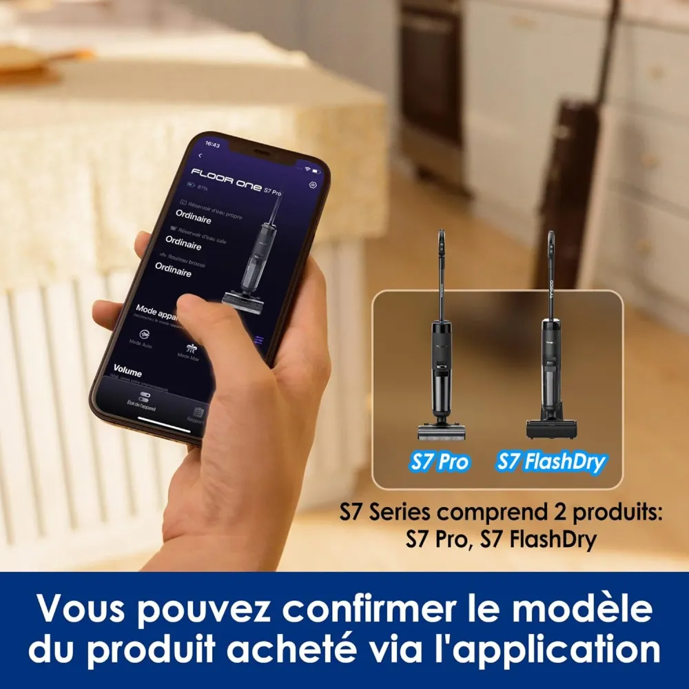 Tineco Floor One S7 Pro Series – Aspirateur laveur sec & humide intelligent sans fil LB PREMIUM