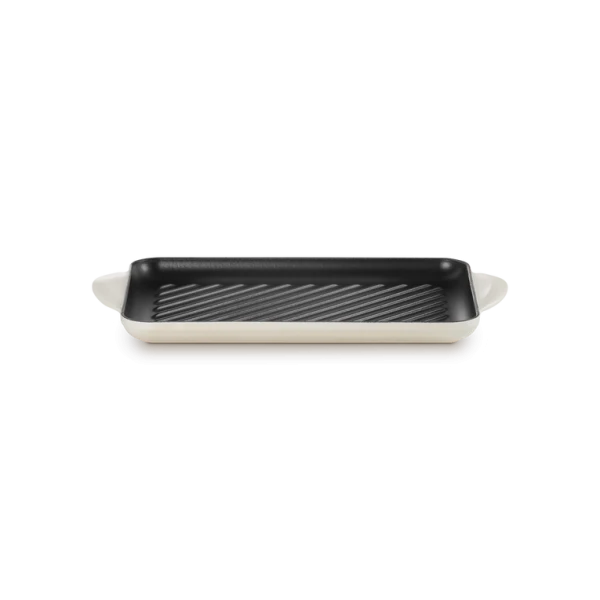 Grill 32cm Rectangulaire Tradition Meringue LECREUSET
