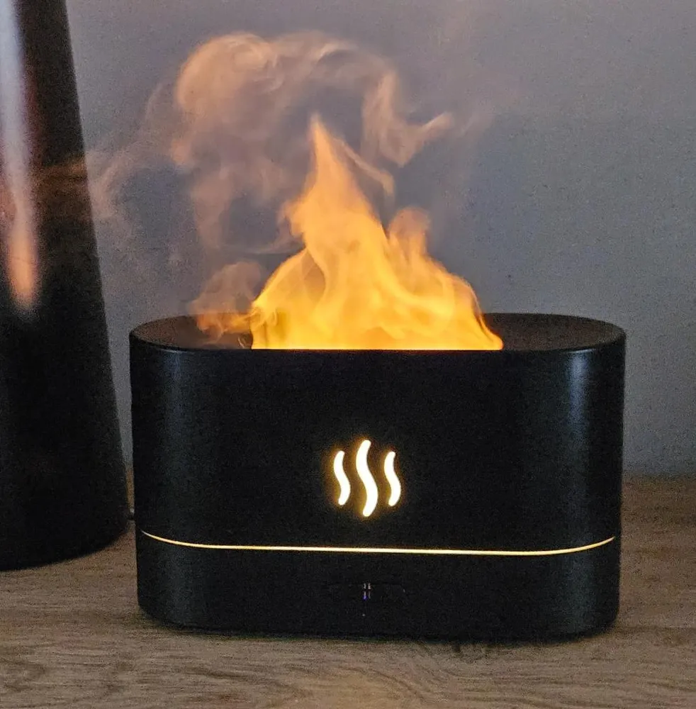 LED air humidifier effet flamme