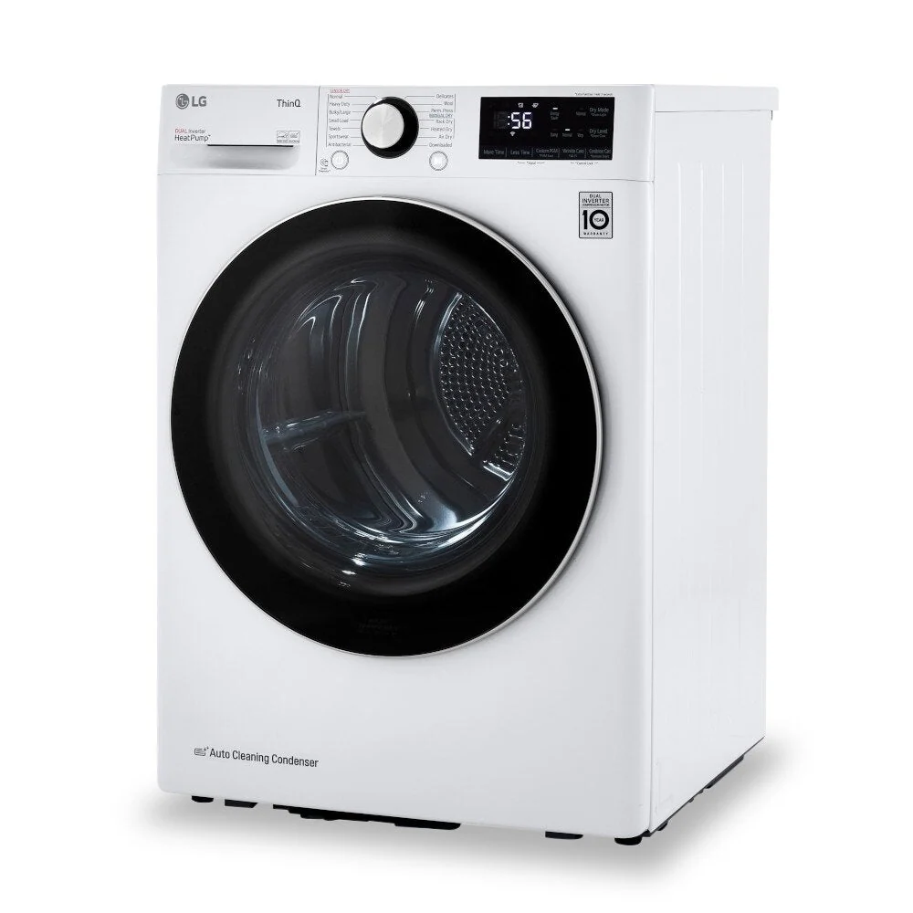 LG 4.2 Cu. Ft. Smart Heat Pump Dryer - White - Stackable - DLHC1455W | Sécheuse intelligente LG de 4,2 pi³ avec pompe à ch...