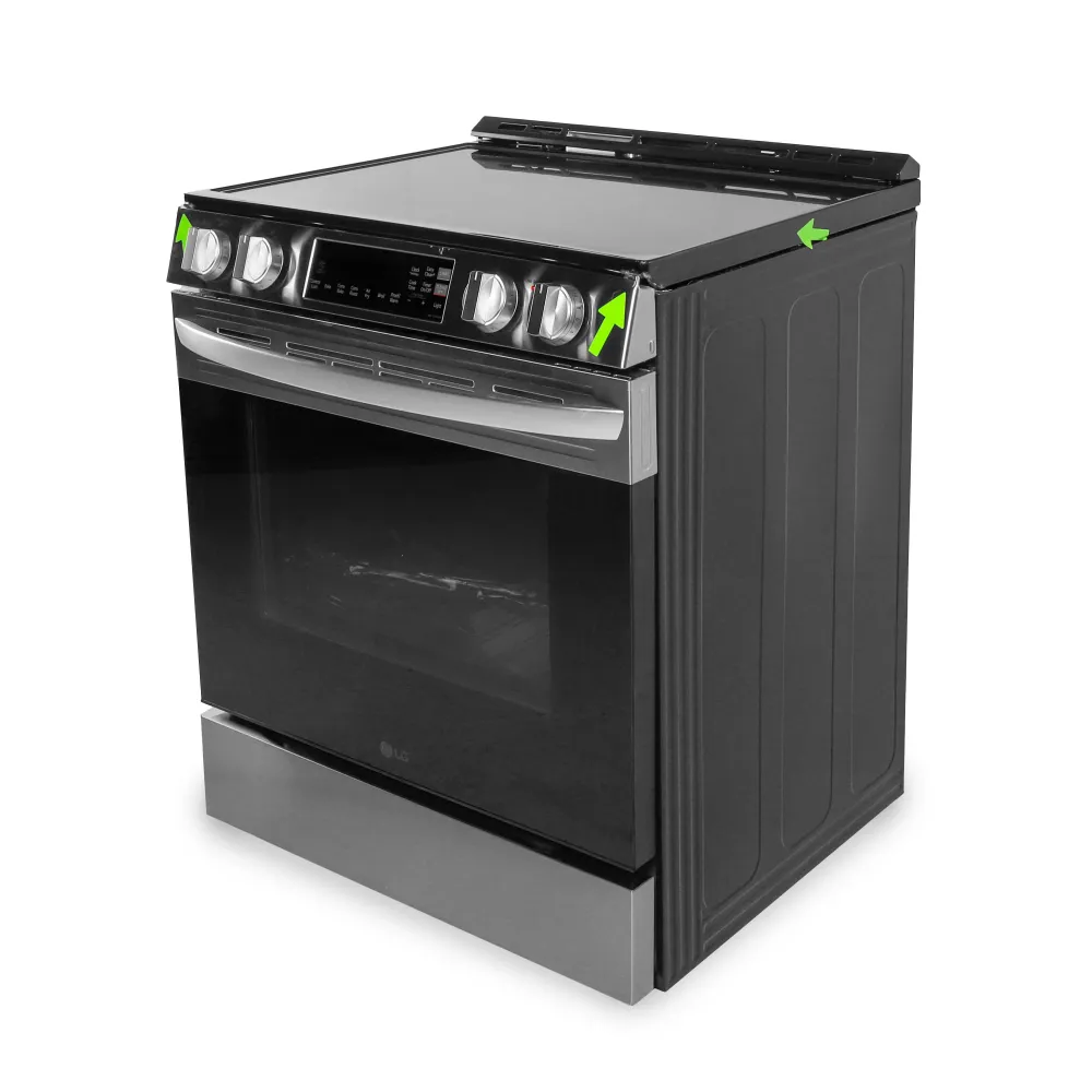 LG - Cuisinière encastrable à convection avec ventilateur électrique de 30 po et 6,3 pi³
