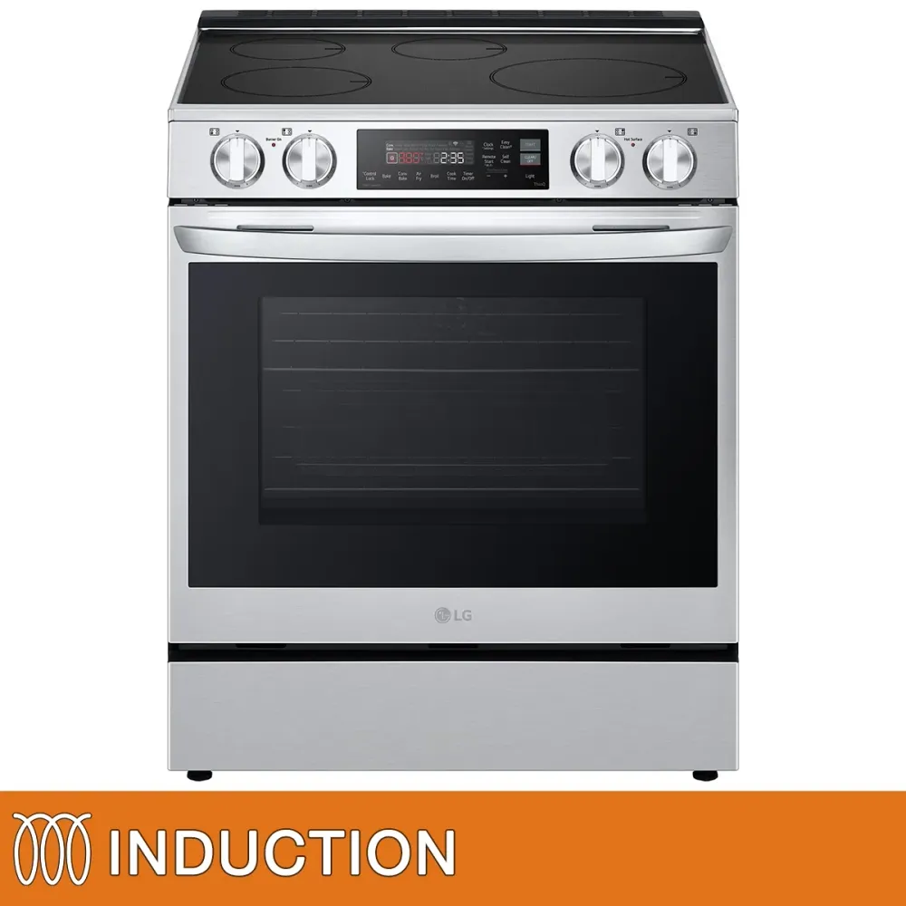 LG - Cuisinière à induction de 30 po en acier inoxydable