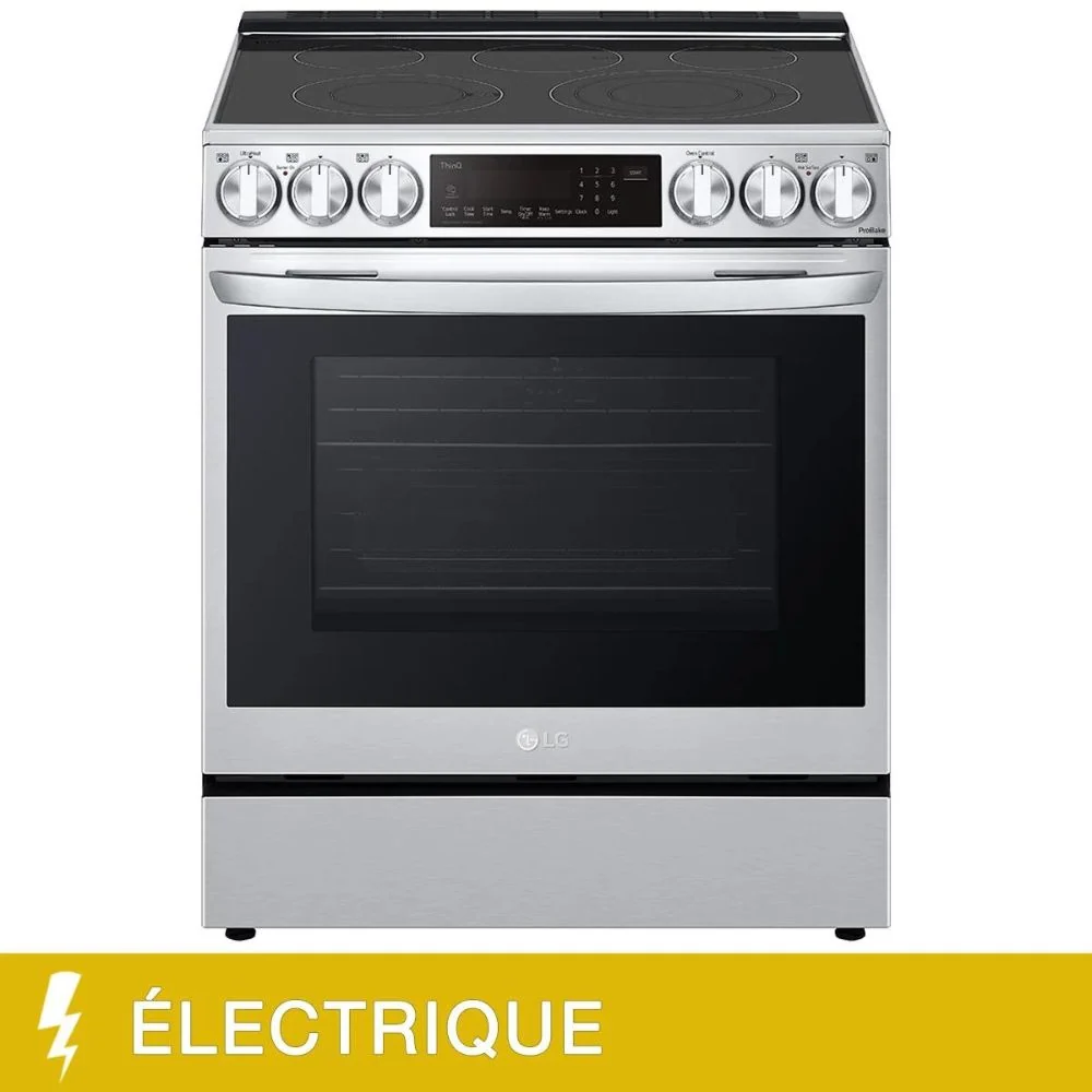 LG - Cuisinière électrique intelligente avec friteuse à air