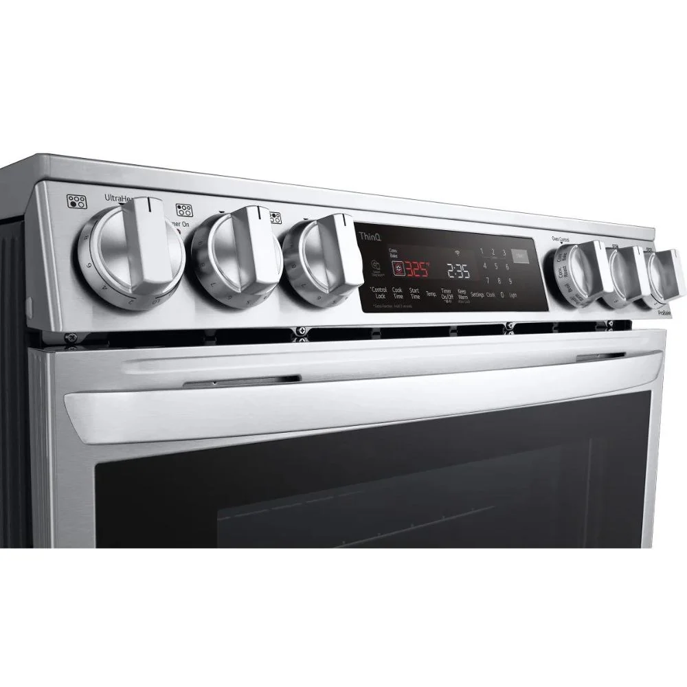 LG - Cuisinière électrique intelligente avec friteuse à air