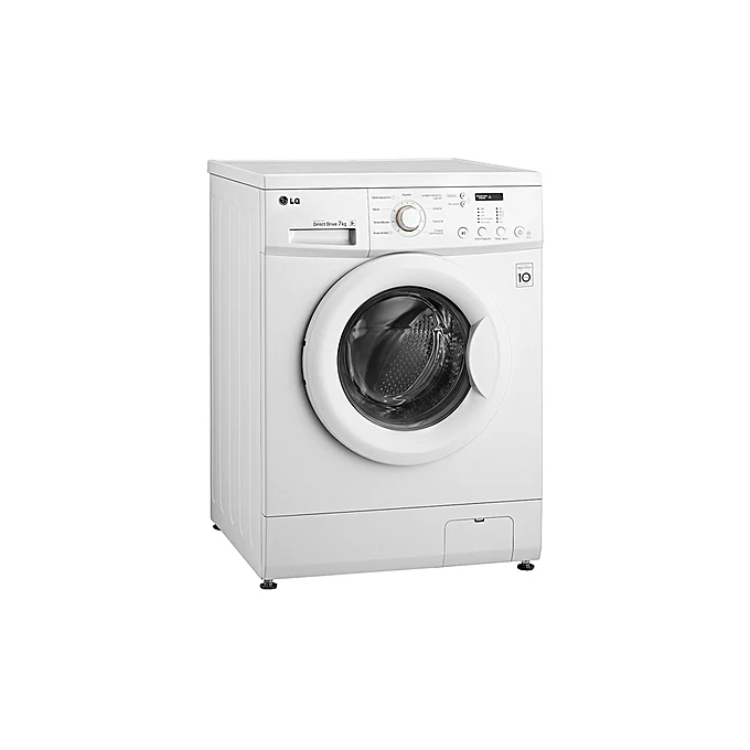 Machine à Laver LG 7KG - FH2J3QDNP0 - Cote énergétique +++ Laveuse à chargement frontal, 7 kg, entraînement direct à 6 mou...