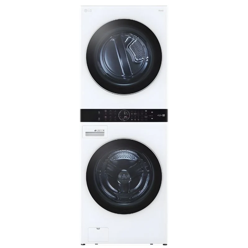 WKEX200HWA - LAVEUSE SÉCHEUSE SUPERPOSÉES - LG - Laveuse/sécheuse superposées - Électrique - Blanc - Boîte Ouverte
