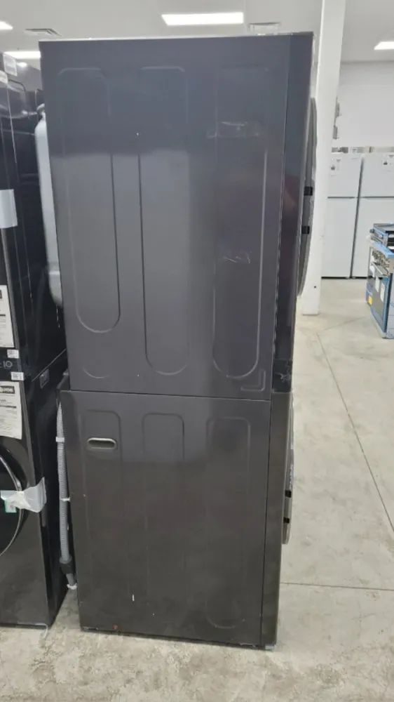 WKEX300HBA - LAVEUSE SÉCHEUSE SUPERPOSÉES - LG - Laveuse/Sécheuse Superposées - Électrique - Acier inoxydable noir - Boîte...