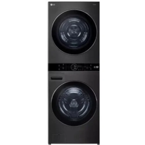 WKHC252HBA - LAVEUSE SÉCHEUSE SUPERPOSÉES - LG - Laveuse/sécheuse superposées - Électrique - Acier inoxydable noir - Boîte...