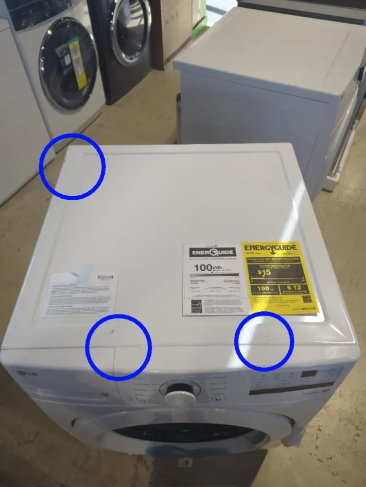 WM3400CW - LAVEUSES - LG - Chargement frontal - Blanc - Boîte Ouverte