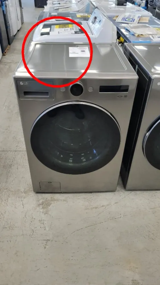 WM5500HVA - LAVEUSES - LG - Chargement frontal - Acier graphite - Boîte Ouverte