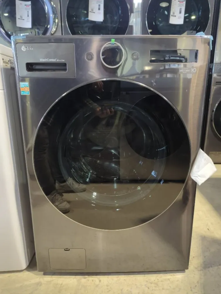 WM6998HBA - LAVEUSE SÉCHEUSE SUPERPOSÉES - LG - Tout en un - Électrique - Acier inoxydable noir - Boîte Ouverte