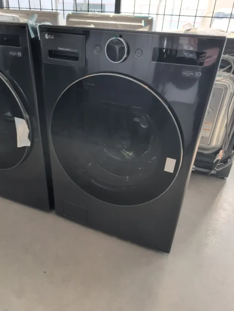 WM6998HBA - LAVEUSE SÉCHEUSE SUPERPOSÉES - LG - Tout en un - Électrique - Acier inoxydable noir - Boîte Ouverte