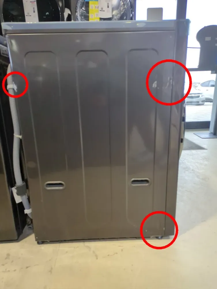 WM6998HBA - LAVEUSE SÉCHEUSE SUPERPOSÉES - LG - Tout en un - Électrique - Acier inoxydable noir - Boîte Ouverte
