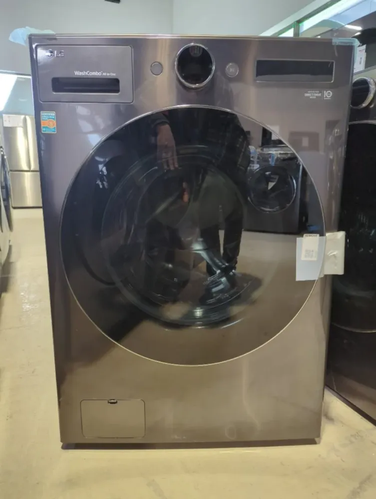 WM6998HBA - LAVEUSE SÉCHEUSE SUPERPOSÉES - LG - Tout en un - Électrique - Acier inoxydable noir - Boîte Ouverte