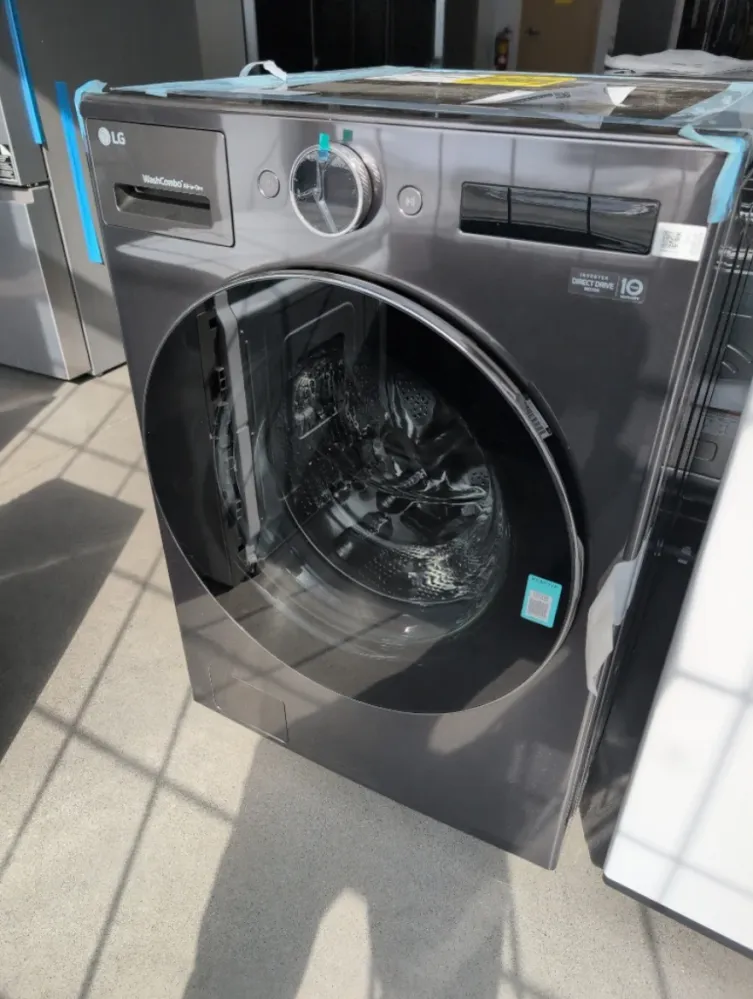 WM6998HBA - LAVEUSE SÉCHEUSE SUPERPOSÉES - LG - Tout en un - Électrique - Acier inoxydable noir - Boîte Ouverte
