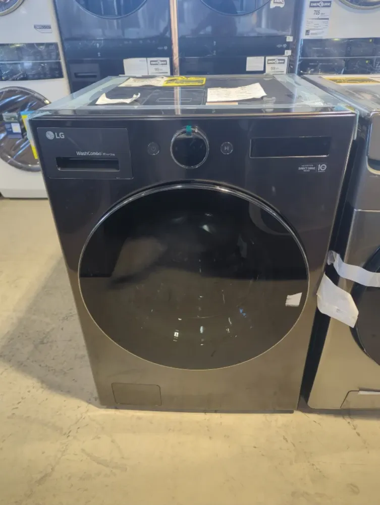 WM6998HBA - LAVEUSE SÉCHEUSE SUPERPOSÉES - LG - Tout en un - Électrique - Acier inoxydable noir - Boîte Ouverte