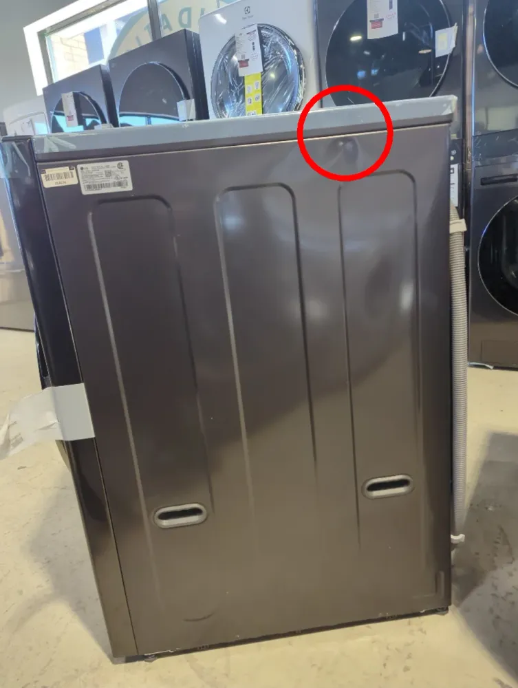WM6998HBA - LAVEUSE SÉCHEUSE SUPERPOSÉES - LG - Tout en un - Électrique - Acier inoxydable noir - Boîte Ouverte