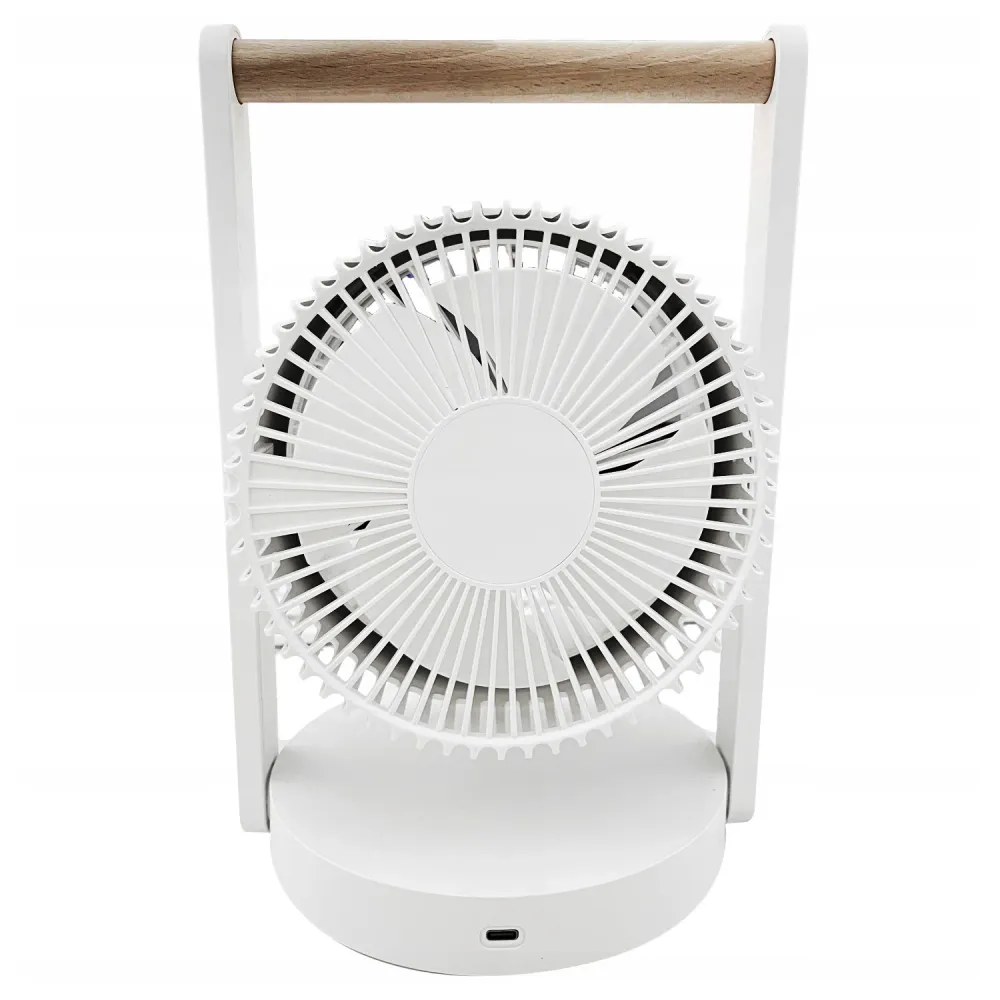 Ventilateur de bureau sans fil LTC, veilleuse et affichage LED, 5 niveaux de vitesse, batterie 3600 mAh, LXWB17