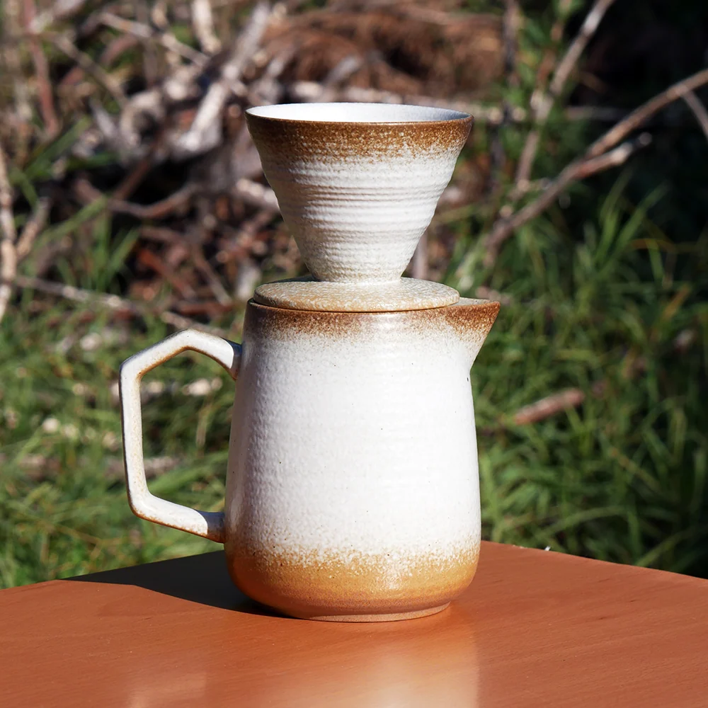 Cafetière filtre manuelle V60 "Crème" Ma boutique